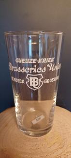 GUEUZE - KRIEK BRASSERIES UNIES, Collections, Enlèvement ou Envoi, Comme neuf, Verre ou Verres, Autres marques