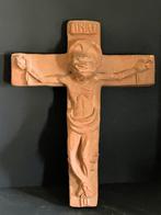 Kruisbeeld keramiek, terracotta, Verzenden