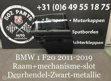 BMW 1 serie F20 Deur Portier Rechts Achter 2011-2019 Zwart