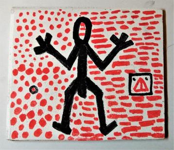 A.R Penck Ralf Winkler "99 "" 2 figuren mix-media op hout beschikbaar voor biedingen