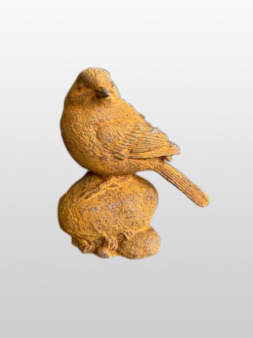vogel gietijzer , mus, Tuin en Terras, Tuinbeelden, Nieuw, Dierenbeeld, Overige materialen, Ophalen of Verzenden