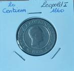 Leopold I - 20 centimes 1860 zeldzaam, Verzenden