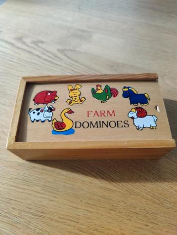 Houten domino Farm Dominoes