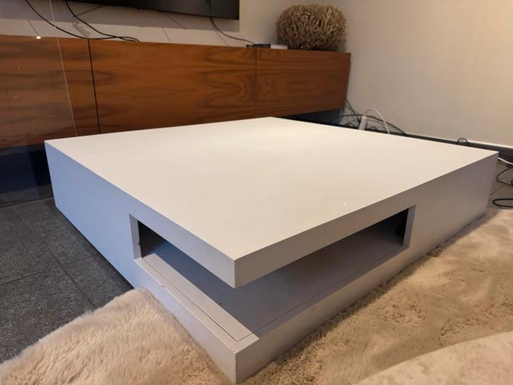 Moderne design salontafel 110x110cm (hoogte 25cm), Huis en Inrichting, Tafels | Salontafels, Zo goed als nieuw, Minder dan 50 cm