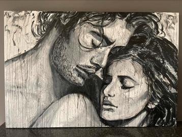 Groot romantisch schilderij 3D Mk Art beschikbaar voor biedingen