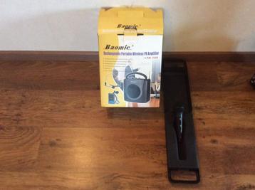 Versterker + microfoon, Musique & Instruments, Microphones, Enlèvement, Comme neuf, Sans fil