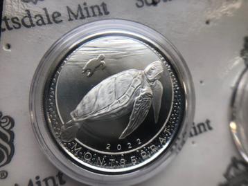 2022 Montserrat - Sea Turtle zeeschildpad - 1 oz silver beschikbaar voor biedingen