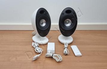 KEF EGG actief speakers, met subwoofer aansluiting beschikbaar voor biedingen