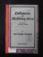 Dokumente zum Weltkrieg 1914 - V, Boeken, Oorlog en Militair, Ophalen of Verzenden