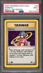 Sabrina Holo 1ère édition PSA 9 - 20/132 -Gym Challenge 2000, Enlèvement ou Envoi, Comme neuf, Cartes en vrac