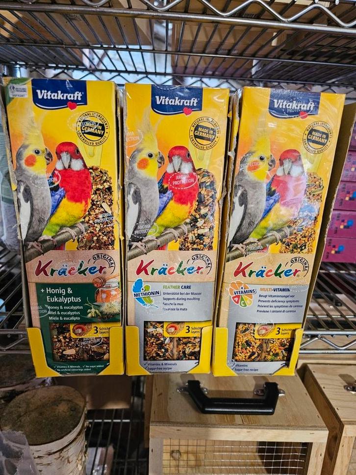 Vitakraft Kräcker valkparkiet met honing en eucalyptus, 2 s, Dieren en Toebehoren, Vogels | Toebehoren, Nieuw, Ophalen