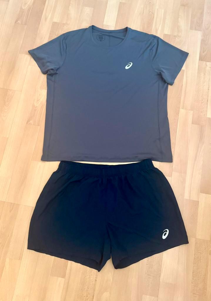 Set de 2 pièces Asics ! (DIRE), Vêtements | Hommes, Vêtements de sport, Comme neuf, Général, Taille 56/58 (XL), Bleu, Enlèvement ou Envoi