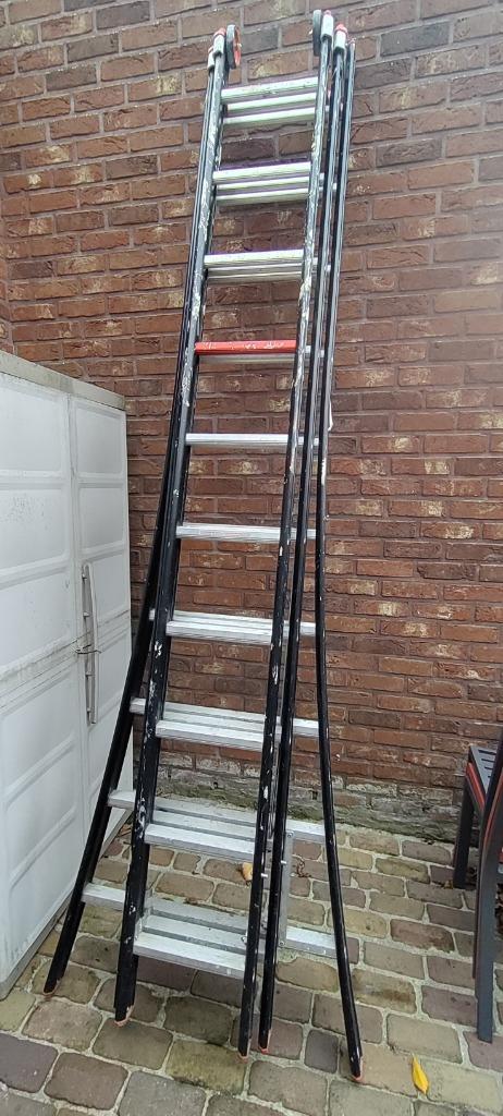 Altrex Nevada ladder 3x10, Doe-het-zelf en Bouw, Ladders en Trappen, Gebruikt, Ladder, 4 meter of meer, Opvouwbaar of Inschuifbaar