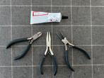 Set van 3 tangetjes voor juwelen te maken + lijm, Ophalen of Verzenden, Gebruikt