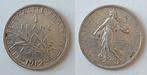 France, 1 franc Semeuse, Argent 1912, Enlèvement ou Envoi, Monnaie en vrac, Argent, France
