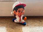 Poppetje Monchhichi - miniatuur - baseball, Ophalen of Verzenden, Zo goed als nieuw