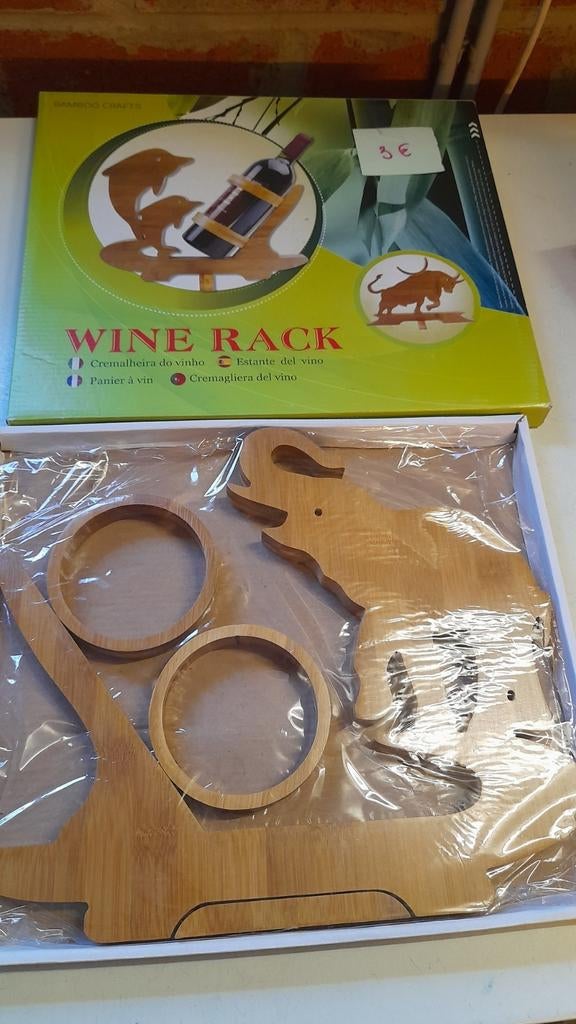 Porte- bouteille en bois, Enlèvement ou Envoi, Comme neuf