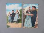 2 postkaarten Zeeuwse klederdracht, Ophalen of Verzenden, 1940 tot 1960, Gelopen, Klederdracht
