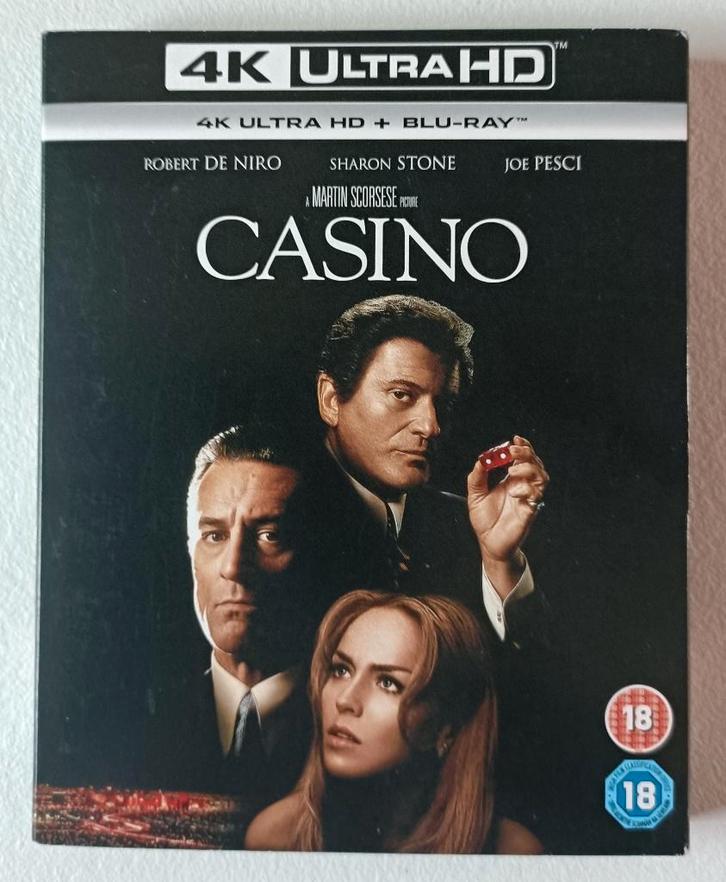 Casino 4K + blu-ray (met NL ondertitels), CD & DVD, Blu-ray, Comme neuf, Thrillers et Policier, Enlèvement ou Envoi