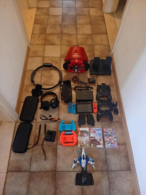 Nintendo switch + accessoires, Hobby en Vrije tijd, Modelbouw | Radiografisch | Helikopters en Quadcopters, Zo goed als nieuw