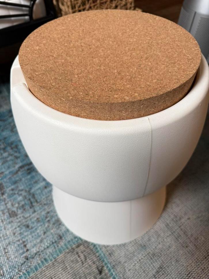 Nieuwe witte Bubalou champagne ijsemmer + opbergtas, Tuin en Terras, Tuinmeubel-accessoires, Nieuw, Ophalen