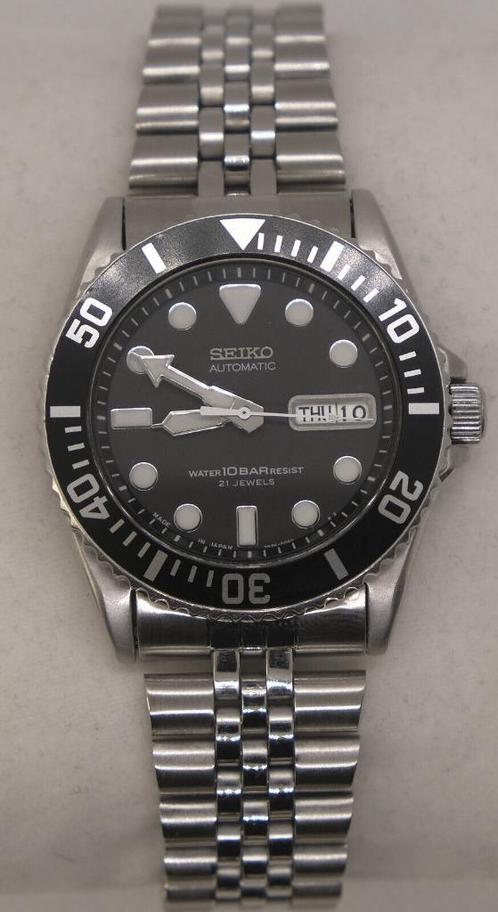 Seiko SKX031 J2 SUB-Style + Bracelet Caoutchouc Original, Handtassen en Accessoires, Overige Accessoires, Zo goed als nieuw, Ophalen of Verzenden