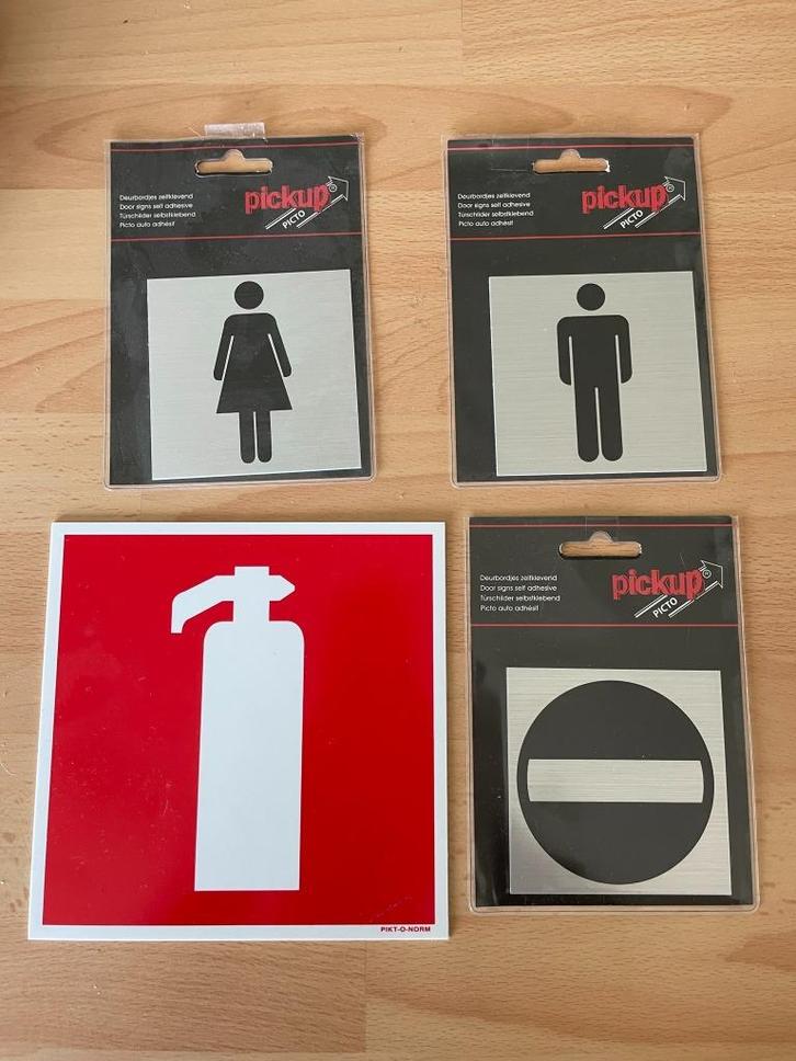 Diverse signalisatie voor binnenhuis, Huis en Inrichting, Overige Huis en Inrichting, Nieuw, Ophalen of Verzenden
