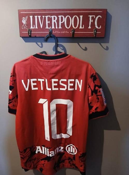 Club Brugge Vetlesen matchworn signed, Verzamelen, Sportartikelen en Voetbal, Gebruikt, Shirt, Ophalen of Verzenden