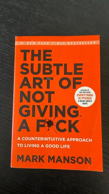 The subtle art of not giving a fuck