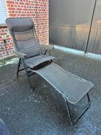 Kampeerstoel met voetstuk, Tuin en Terras, Ligbedden, Ophalen