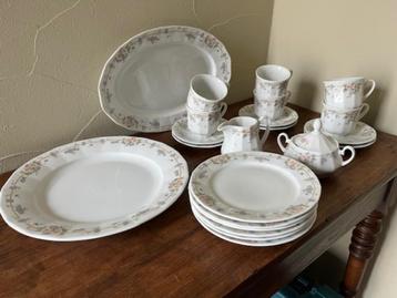 Mooi fijn porseleinen koffieservies beschikbaar voor biedingen
