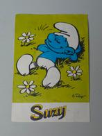 Autocollant Schtroumpf Paresseux Suzy, Collections, Schtroumpfs, Envoi, Comme neuf, Schtroumpf Paresseux, Autres types