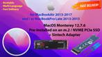 macOS Monterey 12.7.6 Voor-Geïnstalleerde m.2 SSD + Adapter, Computers en Software, Besturingssoftware, Verzenden, Nieuw, MacOS