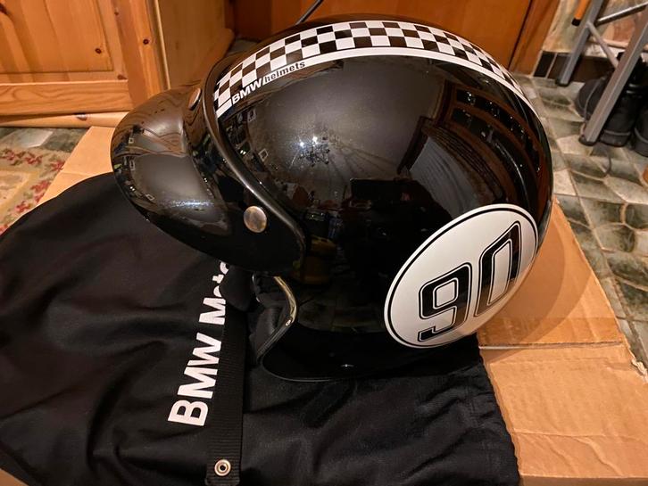 Bmw ninet jethelm retro 90 nieuw + zadel 90 nieuw, Motoren, Kleding | Motorhelmen, Jethelm, Ophalen