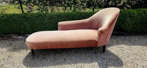 Mooie comfortabele Rechtszijdige Mediterraanse Logchair, Huis en Inrichting, Stoelen, Gebruikt, Eén, Hout, Stof, Overige kleuren
