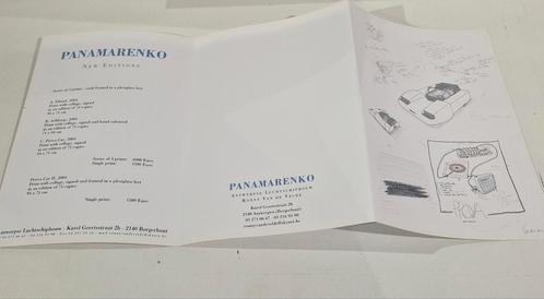 Panamarenko drieluik , arlikoop , eiland , prova car, Antiek en Kunst, Kunst | Litho's en Zeefdrukken, Ophalen of Verzenden