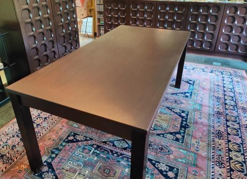 Uitschuifbare houten eettafel j70-80' (incl 6stoelen), Huis en Inrichting, Tafels | Eettafels, Gebruikt, Vijf personen of meer