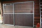 voorwand met schuifdeur voor paardenstal, Stalling, 2 of 3 paarden of pony's