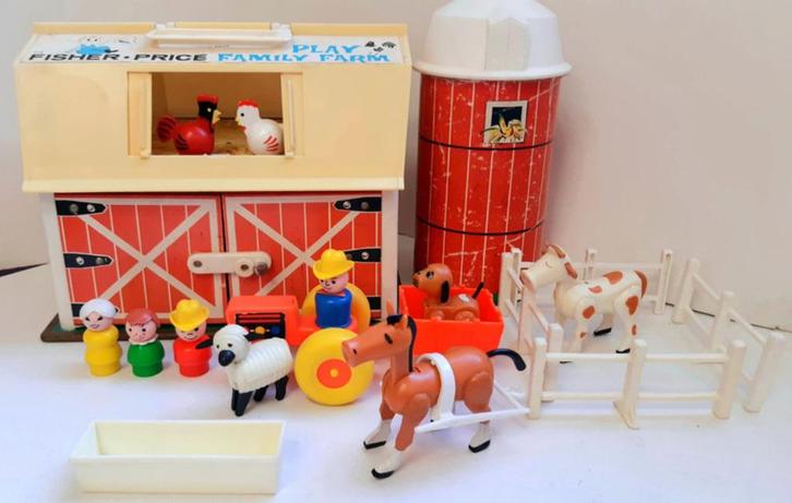 Fisher Price 915 Oude boerderij + silo- Oogstjaar '67-'68, Kinderen en Baby's, Speelgoed | Fisher-Price, Gebruikt, Overige typen