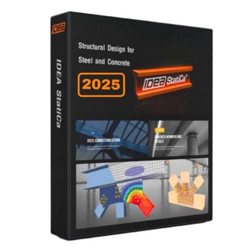 Idea Statica  2025 Constructiestaal en ontwerpsoftware, Computers en Software, Ontwerp- en Bewerkingssoftware, Nieuw, Windows