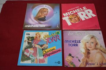 45t's chansons 45t's van de franse chanteuse "Michele Torr beschikbaar voor biedingen