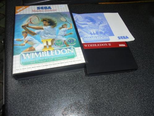 Sega Master System Wimbledon (orig-compleet), Consoles de jeu & Jeux vidéo, Jeux | Sega, Utilisé, Master System, Sport, 2 joueurs