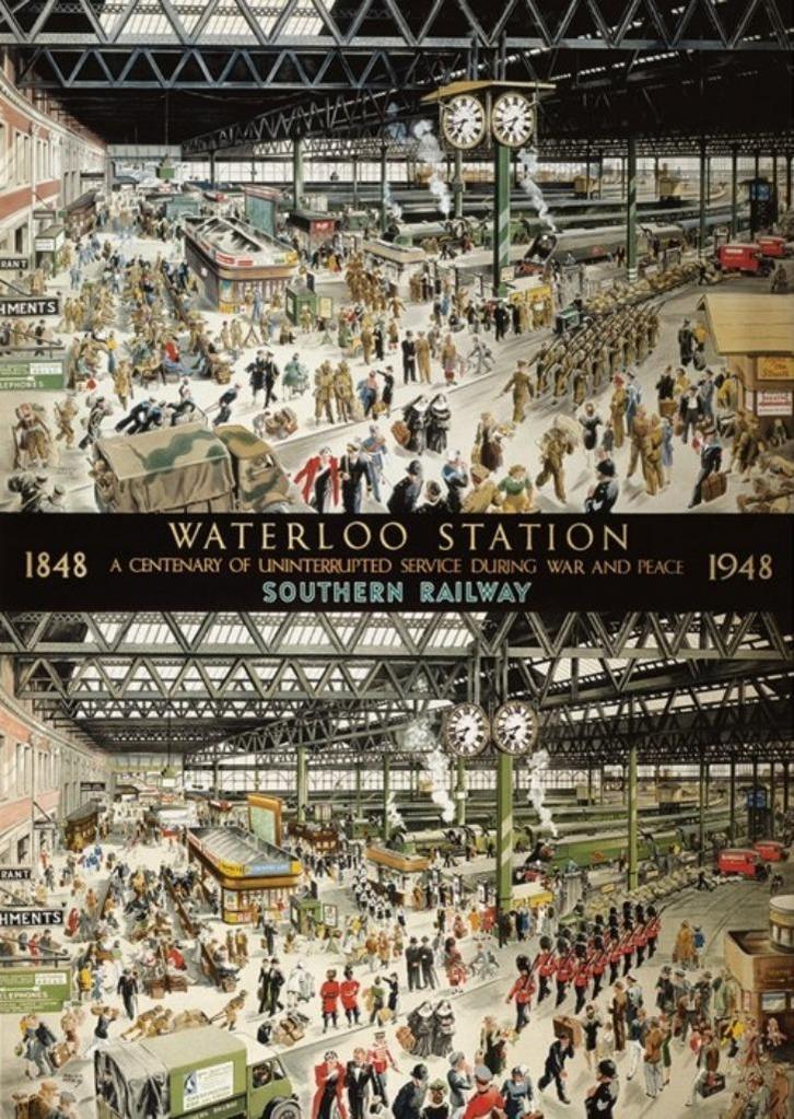 „Waterloo Station” puzzel van 1000 stukjes (68 x 48,5 cm), Hobby en Vrije tijd, Denksport en Puzzels, Zo goed als nieuw, Legpuzzel