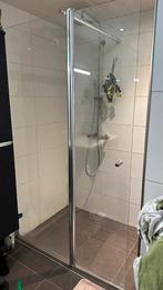 Glazen douchewand + deur -- 50 euro, Ophalen, Gebruikt, Glas, Douche