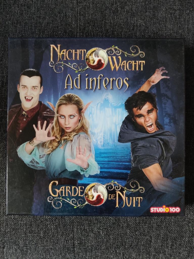 Gezelschapsspel Nachtwacht - Ad Inferos (Studio 100), Hobby & Loisirs créatifs, Jeux de société | Jeux de plateau, Utilisé, 1 ou 2 joueurs