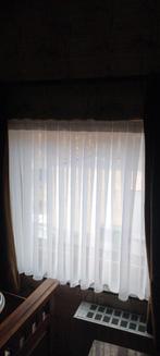 Glasgordijn wit, Huis en Inrichting, Stoffering | Gordijnen en Lamellen, Ophalen of Verzenden, Zo goed als nieuw, Wit