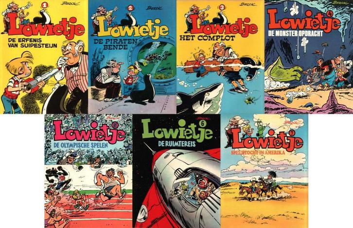Lowietje 1 t/m 7 (Complete reeks), Livres, BD, Utilisé, Série complète ou Série, Enlèvement