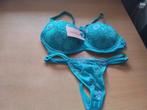 Blauw bh setje 75B nieuw, ANDERE, Verzenden, Blauw, Setje