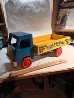 Houten speelgoed kiepwagen vintage, vrachtwagen, Kinderen en Baby's, Ophalen of Verzenden