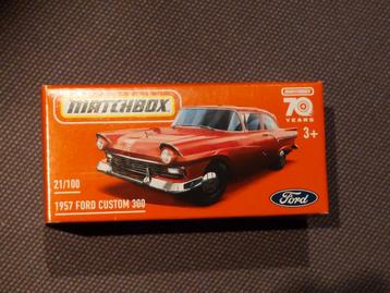 matchbox 1957 ford custom 300 rood, Enlèvement ou Envoi, Neuf